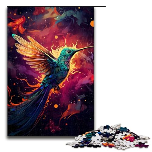 Puzzle für Erwachsene, 1000 Teile, bunter Kolibri, Puzzle, Spielzeug, Geschenk, Wanddekoration, einzigartige Geburtstags, Größe 50 x 75 cm Puzzle für Erwachsene, 1000 Teile, bunter Kolibri, Puzzle, Spielzeug, Geschenk, Wanddekoration, einzigartige Geburtstags, Größe 50 x 75 cm von KJYMNC