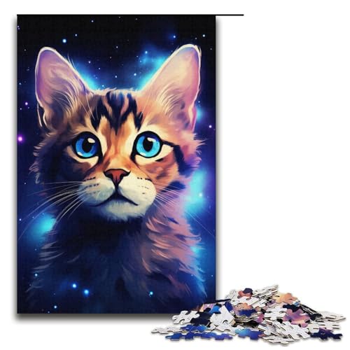 Puzzle für Erwachsene, 1000 Teile, bunter Ozelot, DIY-Puzzle, Spielzeug, Weihnachts- und Geburtstagsgeschenke, Größe 38 x 26 cm Puzzle für Erwachsene, 1000 Teile, bunter Ozelot, DIY-Puzzle, Spielzeug, Weihnachts- und Geburtstagsgeschenke, Größe 38 x 26 cm von KJYMNC