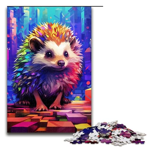 Puzzle für Erwachsene, 1000 Teile, buntes Igel-Puzzle, Spielzeug, intellektuelles Spiel, Geburtstagsgeschenk, Geschenke, Wandkunst, Größe 50 x 75 cm Puzzle für Erwachsene, 1000 Teile, buntes Igel-Puzzle, Spielzeug, intellektuelles Spiel, Geburtstagsgeschenk, Geschenke, Wandkunst, Größe 50 x 75 cm von KJYMNC