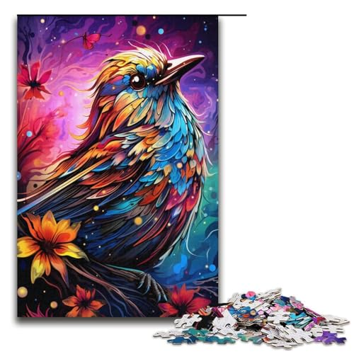 Puzzle für Erwachsene, 1000 Teile, buntes Spatzen-Puzzle für Lernspiele, Herausforderungsspielzeug, Größe 38 x 26 cm Puzzle für Erwachsene, 1000 Teile, buntes Spatzen-Puzzle für Lernspiele, Herausforderungsspielzeug, Größe 38 x 26 cm von KJYMNC