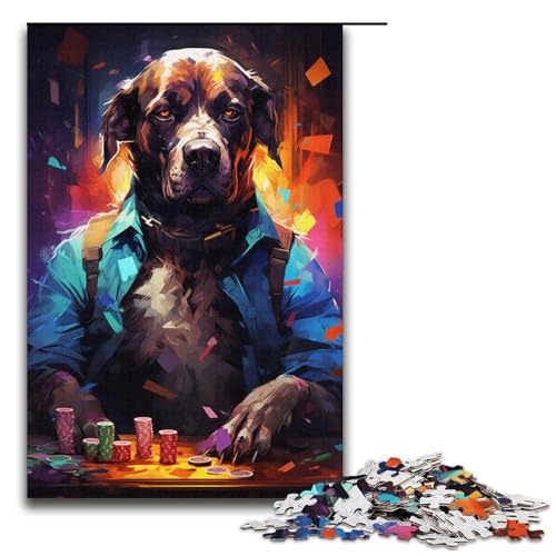 Puzzle für Erwachsene, 1000 Teile, farbenfrohes exotisches Hunde-Puzzle, Spielzeug, Geschenk, Wanddekoration, einzigartige Geburtstags, Größe 38 x 26 cm Puzzle für Erwachsene, 1000 Teile, farbenfrohes exotisches Hunde-Puzzle, Spielzeug, Geschenk, Wanddekoration, einzigartige Geburtstags, Größe 38 x 26 cm von KJYMNC
