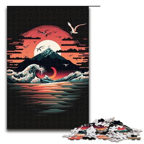 Puzzle für Erwachsene, 1000 Teile, japanischer Stil, Puzzle, Spielzeug, Geschenk, Wanddekoration, einzigartige Geburtstags, Größe 50 x 75 cm Puzzle für Erwachsene, 1000 Teile, japanischer Stil, Puzzle, Spielzeug, Geschenk, Wanddekoration, einzigartige Geburtstags, Größe 50 x 75 cm von KJYMNC
