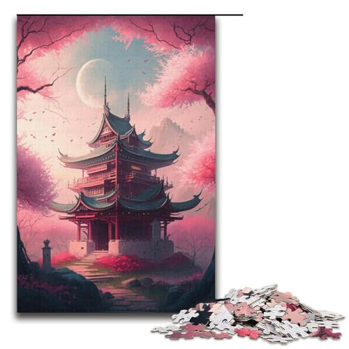 Puzzle für Erwachsene, 1000 Teile, japanischer Tempel, Puzzle, Spielzeug, Geschenk, Wanddekoration, einzigartige Geburtstags, Größe 38 x 26 cm Puzzle für Erwachsene, 1000 Teile, japanischer Tempel, Puzzle, Spielzeug, Geschenk, Wanddekoration, einzigartige Geburtstags, Größe 38 x 26 cm von KJYMNC