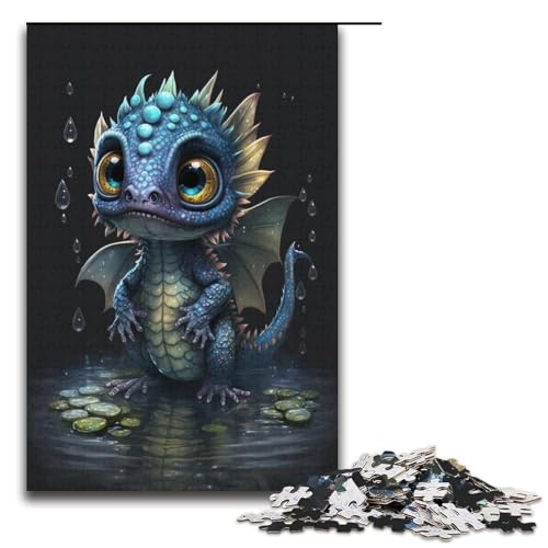 Puzzle für Erwachsene, 1000 Teile, süßer Baby-Drache, DIY-Puzzle, Spielzeug, Weihnachts- und Geburtstagsgeschenke, Größe 38 x 26 cm Puzzle für Erwachsene, 1000 Teile, süßer Baby-Drache, DIY-Puzzle, Spielzeug, Weihnachts- und Geburtstagsgeschenke, Größe 38 x 26 cm von KJYMNC