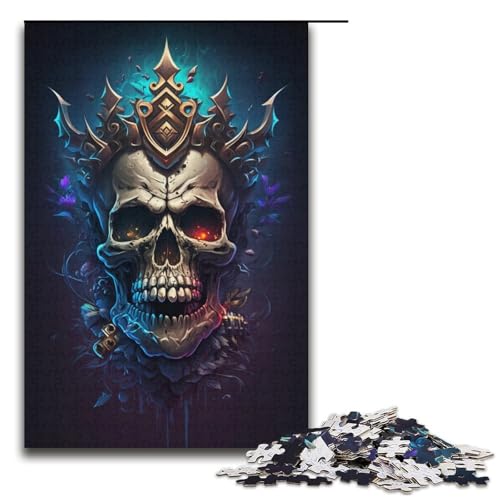 Puzzle für Erwachsene, 1000-teiliges Skelett-Puzzle für Erwachsene, Papppuzzle, anspruchsvoll zu vervollständigen, Aber lustig und humorvoll, Größe 38 x 26 cm von KJYMNC