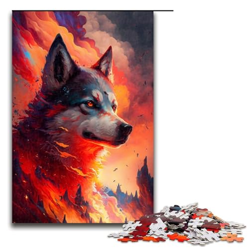 Puzzle für Erwachsene 1000 Teile Husky-Lernpuzzle Einzigartiges Geburtstagspuzzle Größe 50x75 cm von KJYMNC