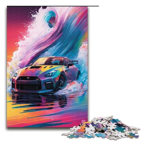 Puzzle für Erwachsene mit 1000 Teilen, Fantasie-Planet, Familienmuster, zum Zusammenbauen, eignet ganze Familie, Größe 38 x 26 cm von KJYMNC
