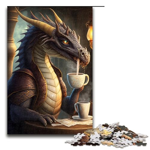 Puzzle für Erwachsene mit 1000 Teilen, Kaffeedrache, Puzzle für Erwachsene, Holzpuzzle, tolle Geschenke zu Weihnachten, Größe 50 x 75 cm Puzzle für Erwachsene mit 1000 Teilen, Kaffeedrache, Puzzle für Erwachsene, Holzpuzzle, tolle Geschenke zu Weihnachten, Größe 50 x 75 cm von KJYMNC
