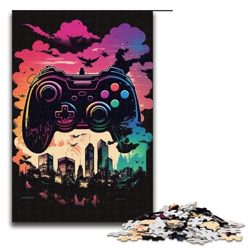 Puzzle für Erwachsene und Kinder, 1000 Teile, Aquarellspiel, Puzzle für Erwachsene, Holzpuzzle, dekomprimierendes intellektuelles Lernspielzeug, Größe 50 x 75 cm Puzzle für Erwachsene und Kinder, 1000 Teile, Aquarellspiel, Puzzle für Erwachsene, Holzpuzzle, dekomprimierendes intellektuelles Lernspielzeug, Größe 50 x 75 cm von KJYMNC