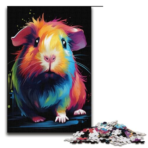 Puzzle für Erwachsene und Kinder, 1000 Teile, Hunde-Puzzle für Erwachsene, Papppuzzle, dekomprimierendes intellektuelles Lernspielzeug, Größe 38 x 26 cm von KJYMNC