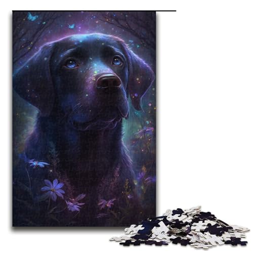 Puzzle für Erwachsene und Kinder, 1000 Teile, Labrador-Blumen-Galaxie, Puzzle für Erwachsene, Holzpuzzle, dekomprimierendes intellektuelles Lernspielzeug, Größe 50 x 75 cm Puzzle für Erwachsene und Kinder, 1000 Teile, Labrador-Blumen-Galaxie, Puzzle für Erwachsene, Holzpuzzle, dekomprimierendes intellektuelles Lernspielzeug, Größe 50 x 75 cm von KJYMNC