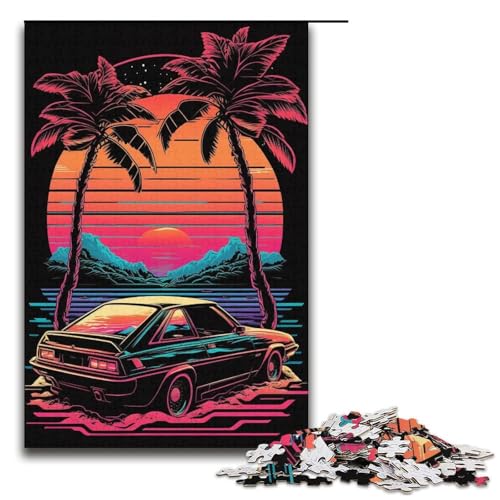 Puzzle für Erwachsene und Kinder, 1000 Teile, Neonlandschaft, Puzzle für Erwachsene, Papppuzzle, dekomprimierend, intellektuelles Lernspielzeug, Größe 38 x 26 cm Puzzle für Erwachsene und Kinder, 1000 Teile, Neonlandschaft, Puzzle für Erwachsene, Papppuzzle, dekomprimierend, intellektuelles Lernspielzeug, Größe 38 x 26 cm von KJYMNC