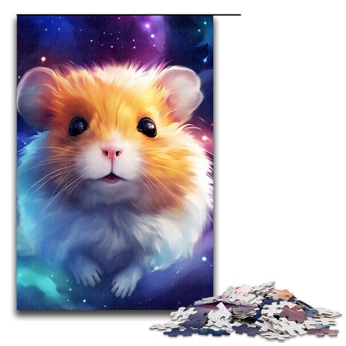 Puzzle für Erwachsene und Kinder, 1000 Teile, buntes Hamster-Puzzle für Erwachsene, Holzpuzzle, dekomprimierendes intellektuelles Lernspielzeug, Größe 50 x 75 cm Puzzle für Erwachsene und Kinder, 1000 Teile, buntes Hamster-Puzzle für Erwachsene, Holzpuzzle, dekomprimierendes intellektuelles Lernspielzeug, Größe 50 x 75 cm von KJYMNC