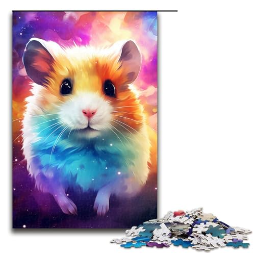 Puzzle für Erwachsene und Kinder, 1000 Teile, buntes Hamster-Puzzle für Erwachsene, Holzpuzzle, dekomprimierendes intellektuelles Lernspielzeug, Größe 50 x 75 cm Puzzle für Erwachsene und Kinder, 1000 Teile, buntes Hamster-Puzzle für Erwachsene, Holzpuzzle, dekomprimierendes intellektuelles Lernspielzeug, Größe 50 x 75 cm von KJYMNC