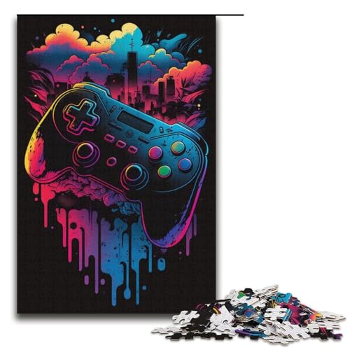 Spiel für Erwachsene, 1000-teiliges Puzzle, Familienspaß, Puzzle, Stressabbau, schwierige Herausforderung, Größe 38 x 26 cm Spiel für Erwachsene, 1000-teiliges Puzzle, Familienspaß, Puzzle, Stressabbau, schwierige Herausforderung, Größe 38 x 26 cm von KJYMNC