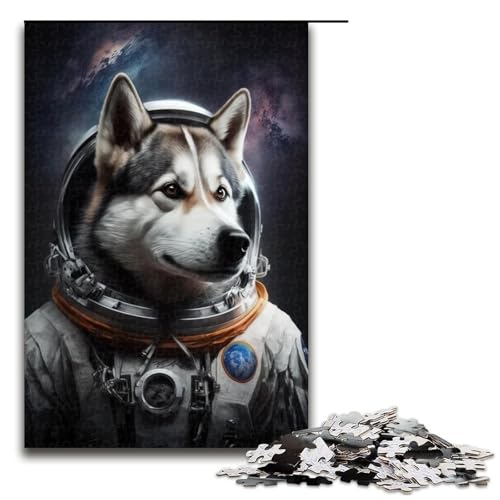 für Erwachsene 1000 Teile Puzzle Geschenke Astronaut Husky Puzzle für Holzpuzzle Familienaktivität Größe 50x75cm für Erwachsene 1000 Teile Puzzle Geschenke Astronaut Husky Puzzle für Holzpuzzle Familienaktivität Größe 50x75cm von KJYMNC