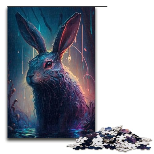 für Erwachsene 1000 Teile Puzzle Geschenke Kaninchen Malerei Puzzle für Holzpuzzle Familienaktivität Größe 50x75cm für Erwachsene 1000 Teile Puzzle Geschenke Kaninchen Malerei Puzzle für Holzpuzzle Familienaktivität Größe 50x75cm von KJYMNC