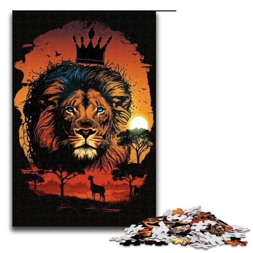 für Erwachsene 1000 Teile Puzzle Geschenke König der Löwen Puzzle für Holzpuzzle Familienaktivität Größe 50x75cm für Erwachsene 1000 Teile Puzzle Geschenke König der Löwen Puzzle für Holzpuzzle Familienaktivität Größe 50x75cm von KJYMNC