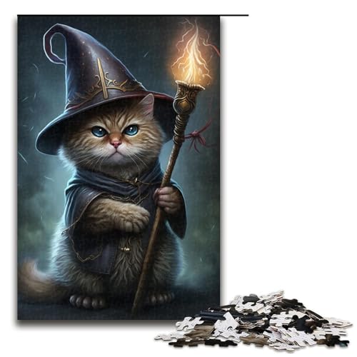 für Erwachsene 1000 Teile Puzzle Geschenke Magische Katze Puzzle für Holzpuzzle Familienaktivität Größe 50x75cm für Erwachsene 1000 Teile Puzzle Geschenke Magische Katze Puzzle für Holzpuzzle Familienaktivität Größe 50x75cm von KJYMNC
