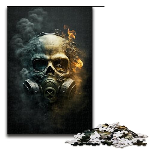 für Erwachsene 1000-teiliges Puzzle Totenkopfmaske Puzzle für Erwachsene Holzpuzzle Tolles Geschenk Größe 50x75 cm für Erwachsene 1000-teiliges Puzzle Totenkopfmaske Puzzle für Erwachsene Holzpuzzle Tolles Geschenk Größe 50x75 cm von KJYMNC