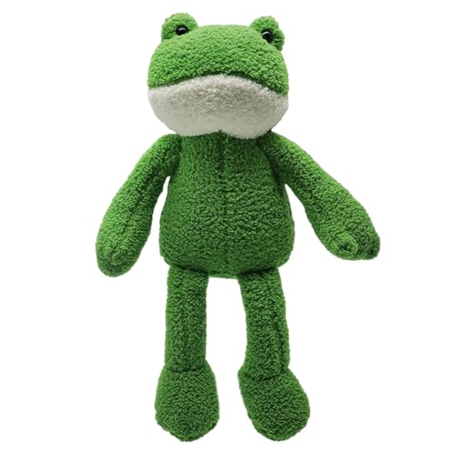 KJoet 40cm Frosch Kuscheltier Grün Frosch Plüsch Kawaii Frosch Plüschtier Stofftier Soft Langbeinige Frosch Puppen Dekoration Kissen Geschenk fur Mädchen Kinder von KJoet