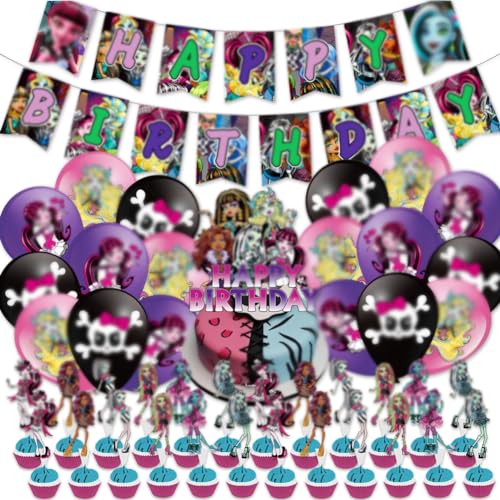 KJoet 44 pcs Party Ballon Dekoration Set,Mon-ste Party Supplies, Party Dekoration Balloons Cupcake Toppers Banner Luftballons für Kinder KJoet 44 pcs Party Ballon Dekoration Set,Mon-ste Party Supplies, Party Dekoration Balloons Cupcake Toppers Banner Luftballons für Kinder von KJoet
