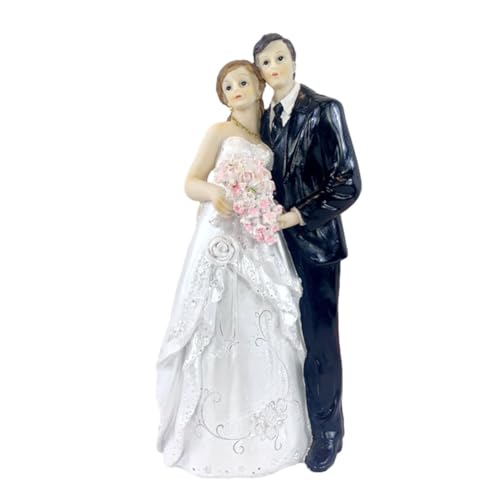 KJoet Hochzeitspaar, Wedding Cake Topper Figurine, Dekofigur Hochzeitspaar, Tortenfigur Hochzeit, für Vorschlag Valentinstag Wedding Dekoration von KJoet