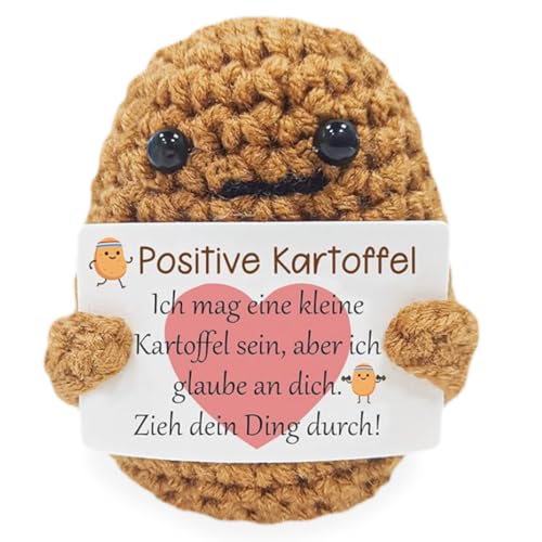 KJoet Pocket Hug Mini Plush, Positive Kartoffel Plush, Knitted Potato Doll, Geschenk für Familie, Beste Freundin, Geburtstagsgeschenk, Abschiedsgeschenk von KJoet