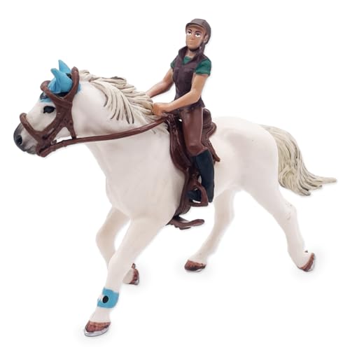 KJoet Realistische Pferdefiguren, Pferde Tiere-Figuren, Pferde Figur mit Rider Sattel, Pferde Spielzeug Set, Pferd Tier Figuren Spielzeug Modell, für Kinder Geschenk, Pädagogisches Spielzeug KJoet Realistische Pferdefiguren, Pferde Tiere-Figuren, Pferde Figur mit Rider Sattel, Pferde Spielzeug Set, Pferd Tier Figuren Spielzeug Modell, für Kinder Geschenk, Pädagogisches Spielzeug von KJoet