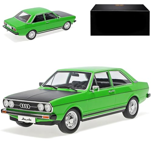 KK-Scale A-U-D-I 80 B1 GTE Coupe Grün mit Schwarz Coupe 1972-1978 limitiert 1500 Stück 1/18 Modell Auto mit individiuellem Wunschkennzeichen von KK-Scale