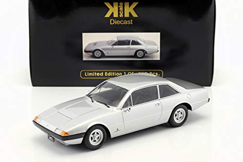 KK-Scale Ferrari 365 GT4 2+2 Baujahr 1972 Silber 1:18 von KK-Scale