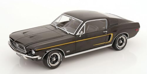 KK Scale - KKDC120223 - Mustang GT Fastback Black 1968 with Openings - maßstab 1/12 - Modellauto KK Scale - KKDC120223 - Mustang GT Fastback Black 1968 with Openings - maßstab 1/12 - Modellauto von KK Scale
