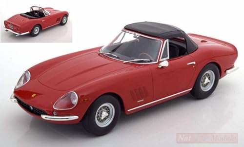 KK Scale KKDC180234 - Ferrar. 275 GTB4 Nart Spyder Red 1967 with Removable Soft-Top - Maßstab 1/18 - Modellauto KK Scale KKDC180234 - Ferrar. 275 GTB4 Nart Spyder Red 1967 with Removable Soft-Top - Maßstab 1/18 - Modellauto von KK Scale