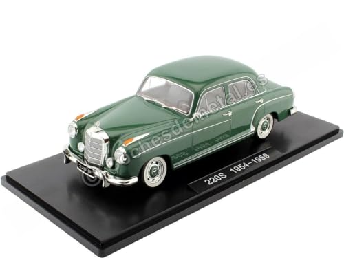 KK Scale KKDC180326 - Mercede. 220 S Sedan Green 1956 - maßstab 1/18 - Sammlerstück Miniatur von KK-Scale