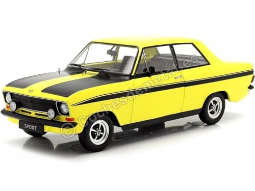 KK Scale KKDC180641 - Opel Kadett B Sport Yellow & Black 1973 - maßstab 1/18 - Sammlerstück Miniatur von KK Scale