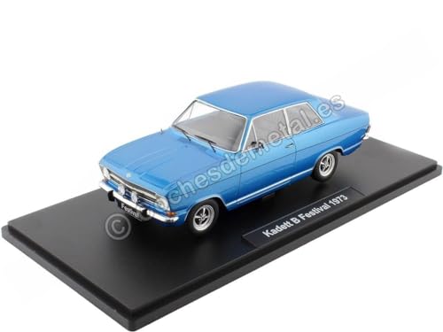 KK-Scale KKDC180644 - Opel Kadett B Festival Blue Metallic 1973 - maßstab 1/18 - Sammlerstück Miniatur von KK-Scale