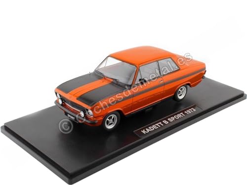 KK-Scale KKDC180645 - Opel Kadett B Sport Red & Black 1973 - maßstab 1/18 - Sammlerstück Miniatur von KK-Scale