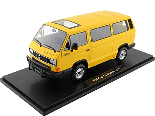 KK Scale KKDC180961 Volks. Bus T3 Syncro Yellow 1987 - maßstab 1/18 - Sammlerstück Miniatur von KK-Scale