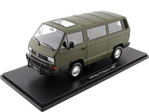 KK Scale KKDC180963 Volks. Bus T3 Syncro Matt Olive Green 1987 - maßstab 1/18 - Sammlerstück Miniatur von KK-Scale
