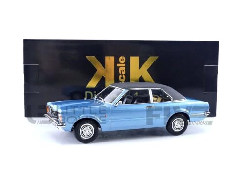 KK Scale KKDC180975 - for. Taunus GT Sedan with Vinyl Roof Blue Metallic & Flat Black 1971 - Maßstab 1/18 - Modellauto von KK Scale