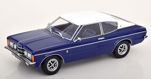 KK Scale KKDC181005 - for. Taunus GXL Coupe with Vinyl Roof Dark Blue & Flat White 1971 - maßstab 1/18 - Modellauto von KK Scale