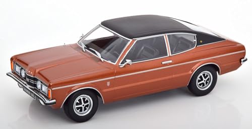 KK Scale KKDC181006 - for. Taunus GXL Coupe with Vinyl Roof Brown Metallic & Flat Black 1971 - maßstab 1/18 - Modellauto von KK Scale