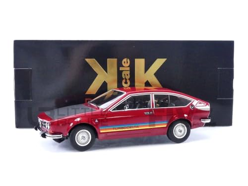 KK Scale KKDC181093 - Alf. Rome. 2000 GTV Turbodelta Red 1979 - Maßstab 1/18 - Modellauto von KK Scale