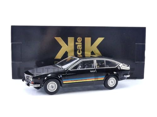 KK Scale KKDC181094 - Alf. Rome. 2000 GTV Turbodelta Black 1979 - Maßstab 1/18 - Modellauto von KK Scale