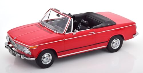 KK Scale KKDC181103 - B-M-W 2002 Cabrio Red 1968 with Removable Soft-Top - maßstab 1/18 - Modellauto von KK Scale