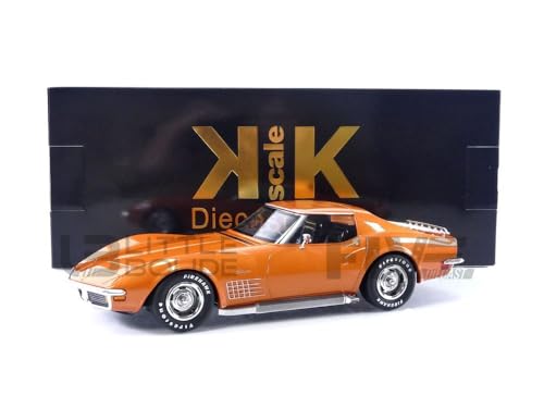 KK Scale KKDC181223 - Chevrole. Corvett. C3 Orange Metallic 1972 - maßstab 1/18 - Modellauto von KK Scale