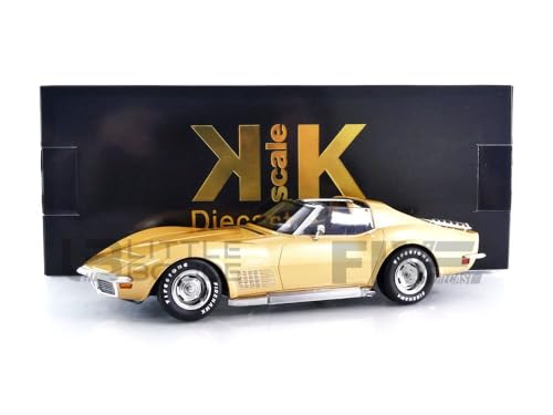 KK Scale KKDC181225 - Chevrol. Corvett. C3 Gold Metallic 1972 with Removable Roof Parts - maßstab 1/18 - Modellauto von KK-Scale