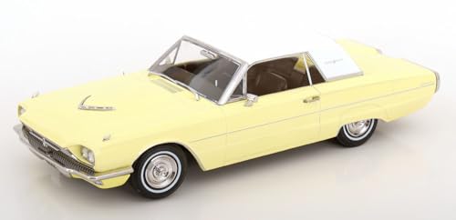 KK Scale KKDC181344 - for. Thunderbird Hardtop Coupe Yellow & White 1966 - maßstab 1/18 - Modellauto von KK Scale