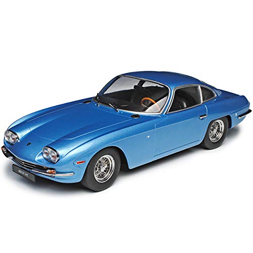 KK-Scale Lamborgihini 400 GT 2+2 Coupe Hell Blau Metallic 1966-1968 1/18 Modell Auto von KK-Scale