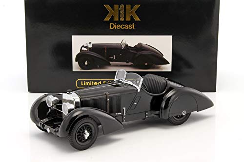 KK-Scale Mercedes-Benz SSK Count Trossi Der Schwarze Prinz Baujahr 1930 schwarz 1:18 von KK-Scale